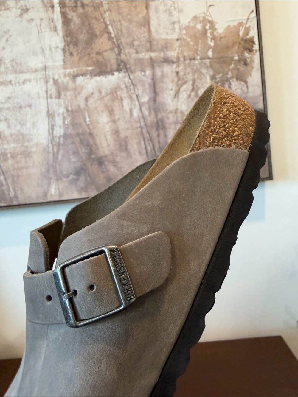 Birkenstock Boston Clogs Leather Size 39 - Picture 9 of 14